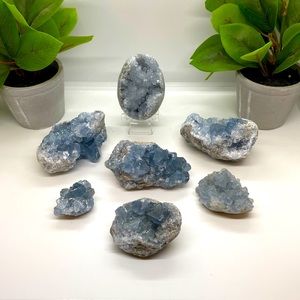 Celestite Clusters & Geodes